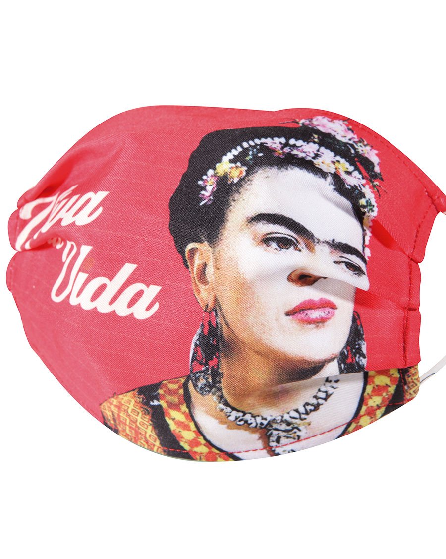 Frida Kahlo | "Viva la Vida" | Cubrebocas - Face Mask, [Mexico Artesanal