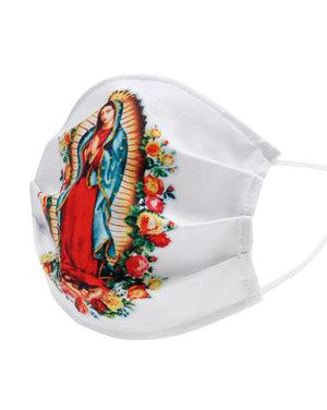 "Cubrebocas Impresión Virgen Maria" - "Printed Virgin Mary Face Mask", [Mexico Artesanal