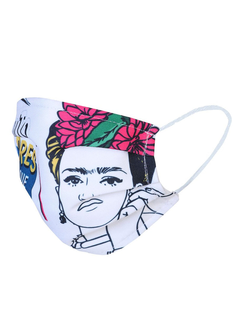 Frida Kahlo | "Pinto Mi Propia Realidad" | Cubrebocas - Face Mask, [Mexico Artesanal
