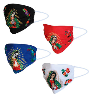 Paquete de 4 Cubrebocas Bordados - Embroidered 4 Pack Face Mask - #16