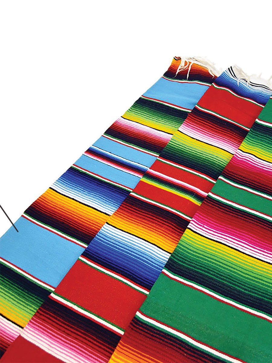 Zarape Para Mesa Multicolor, [Mexico Artesanal