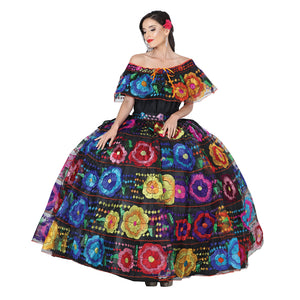 Vestido Floral Grande, [Mexico Artesanal