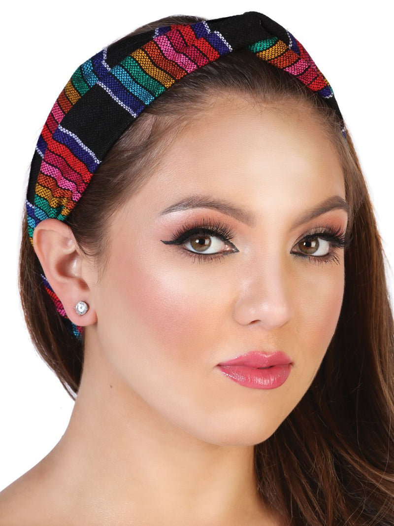 Turbante Mexicano Con Elastico Para Dama - Ladies Mexican Cambaya Turban With Elastic - Mexico Artesanal