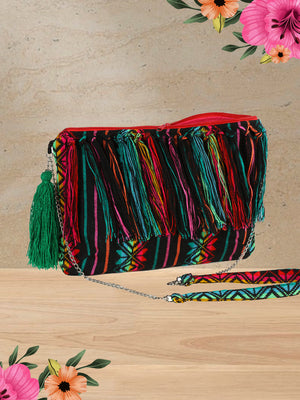 Bolsa Artesanal De Cambayo Maya  - Artisanal Embroidered Crossbody Maya Bag