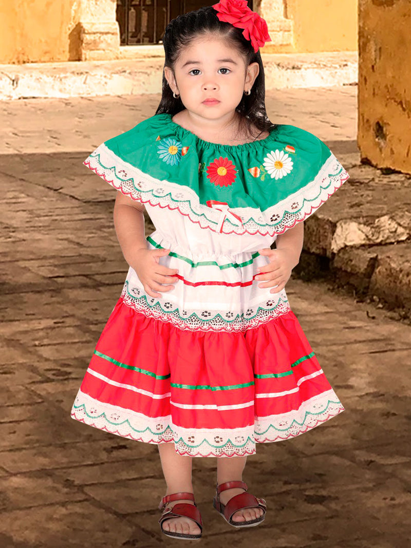 VESTIDO MEXICANO, vestido mexicano corto, vestido artesanal