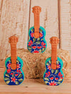 Ceramic Love Birds Guitar Piggy Banks