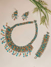 Xochitl Beaded Necklace Bracelet And Earrings Set - Xochitl Set De Collar Huichol