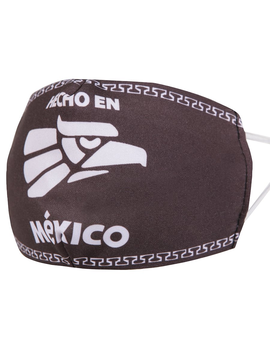BROWN | "Hecho en México" - "Made in Mexico" | Cubrebocas - Face Mask, [Mexico Artesanal