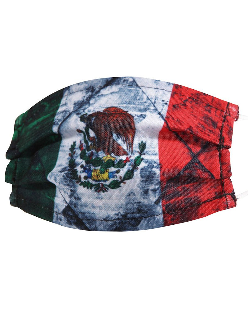 Children's Mexican Flag Face Mask - Cubrebocas con Bandera de Mexico de Niño, [Mexico Artesanal