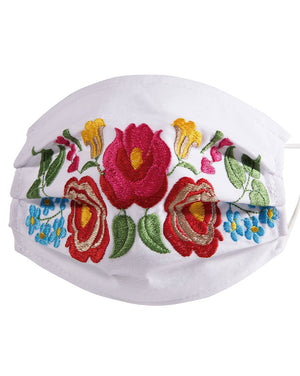 Floral Face Mask - Cubrebocas Floral, [Mexico Artesanal
