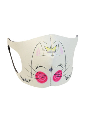 Children's Kitty Face Mask - Cubrebocas Gatita de Niña